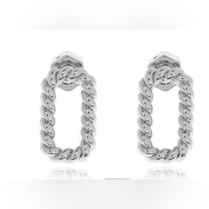 All Saints Rope Hoop Earrings